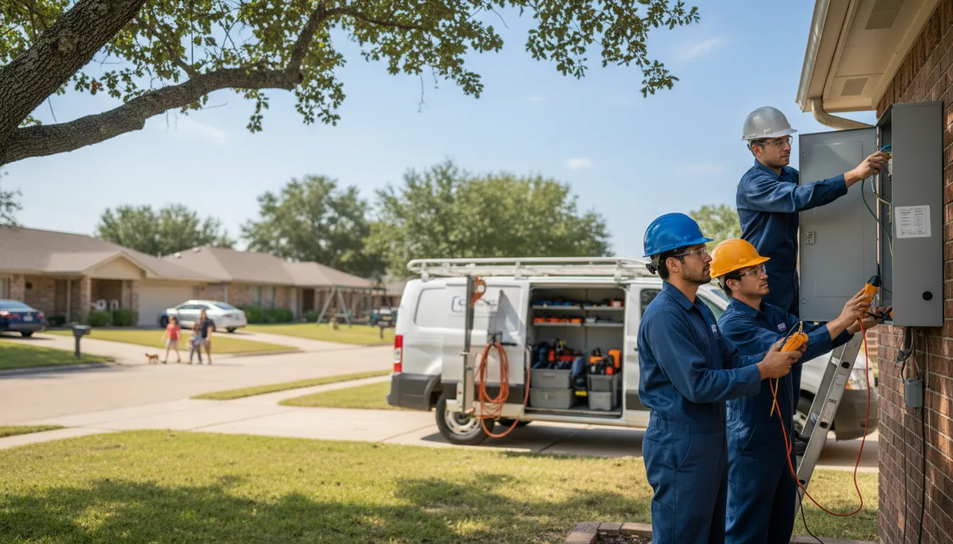 Certified electrician providing emergency electrical services in Manly, IA